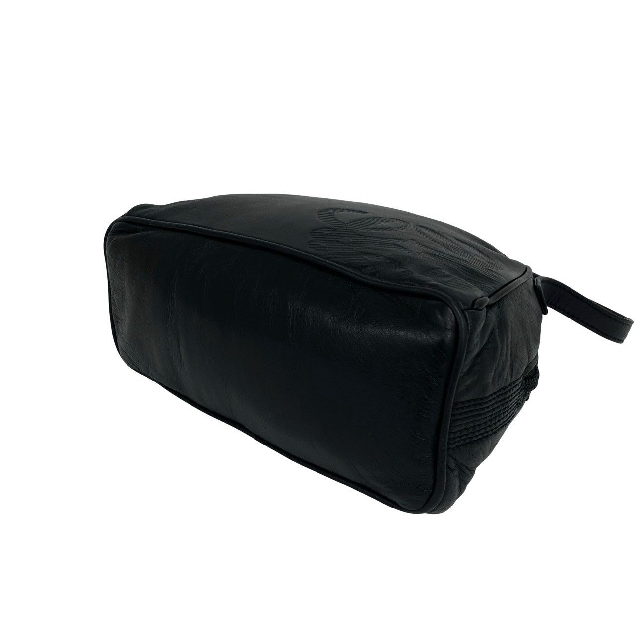 Loewe Vintage Anagram Logo Nappa Leather Mini Boston Bag Black — view 8