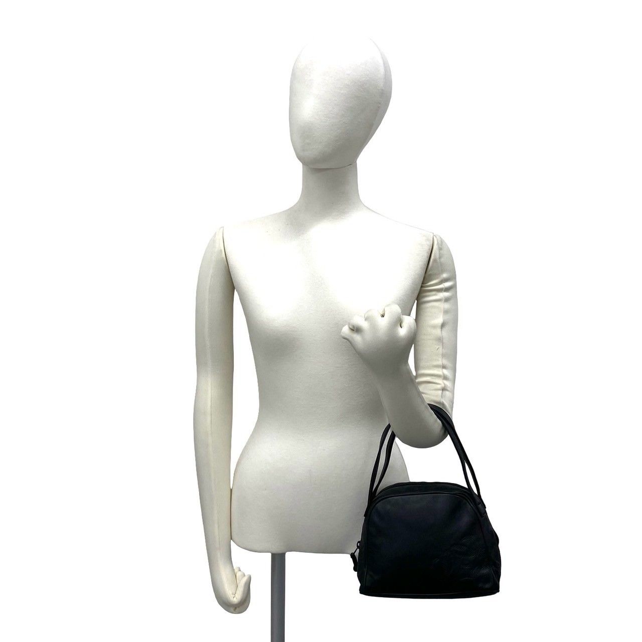 Loewe Vintage Anagram Logo Nappa Leather Mini Boston Bag Black — view 2