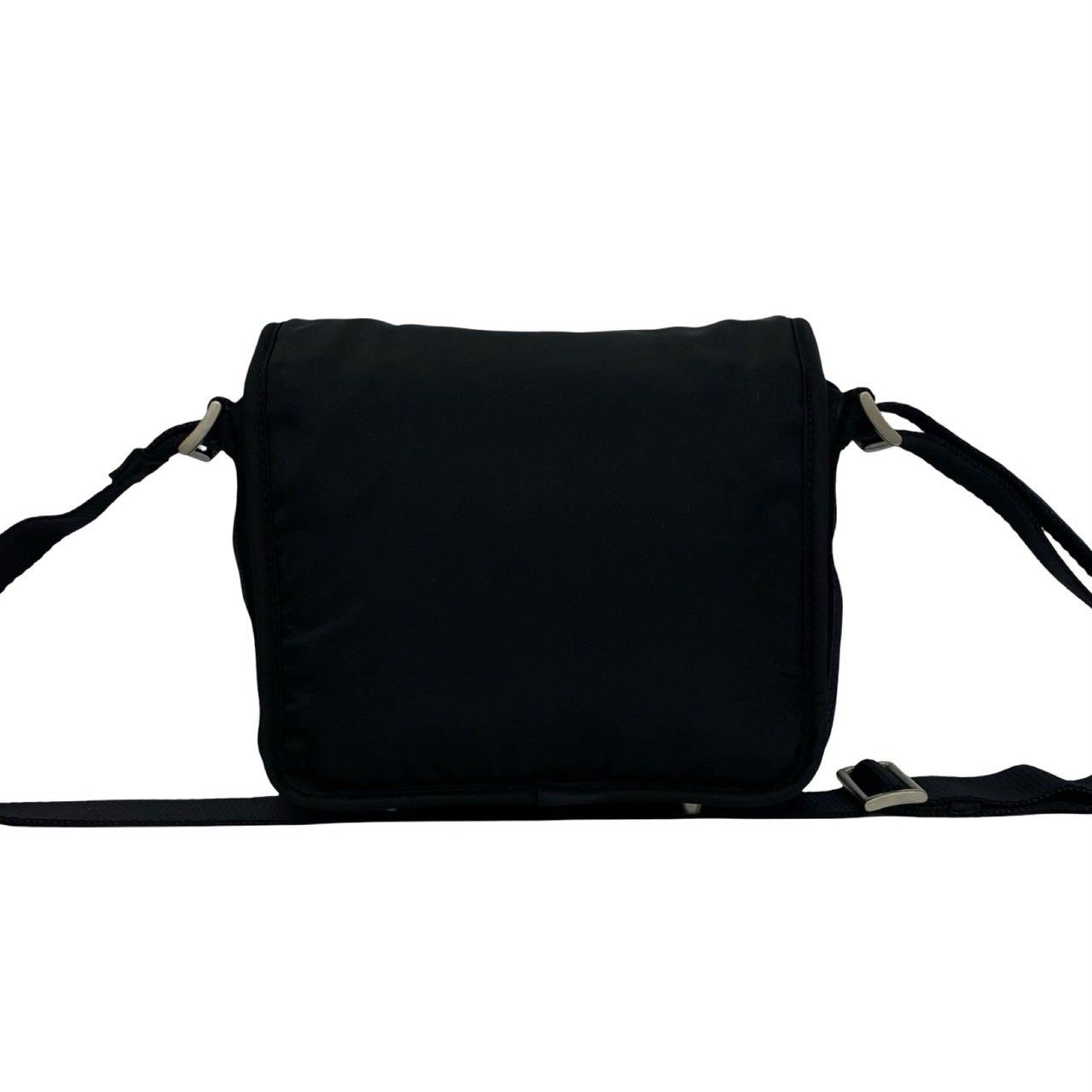 Prada Tessuto Nylon Shoulder Bag Pochette Sakosh Black — view 3