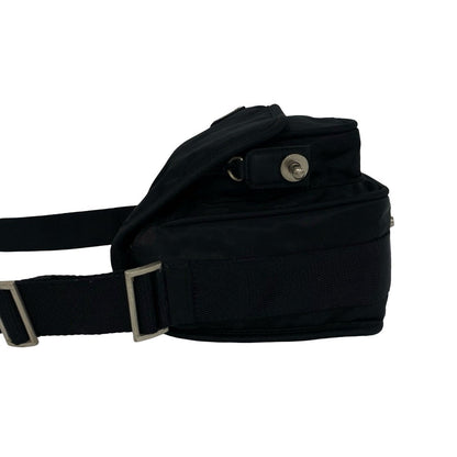 Prada Tessuto Nylon Shoulder Bag Pochette Sakosh Black — view 5
