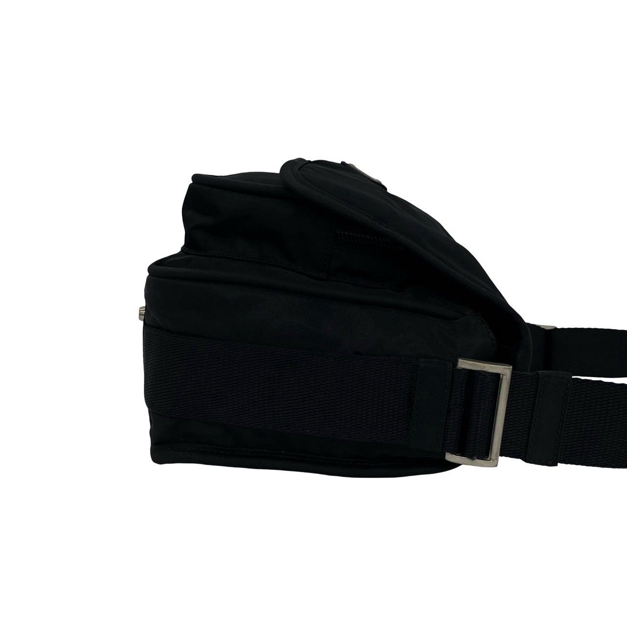 Prada Tessuto Nylon Shoulder Bag Pochette Sakosh Black — view 6