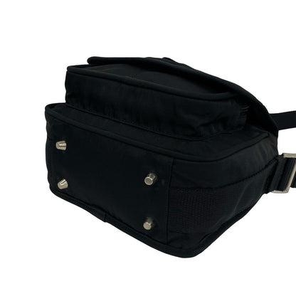 Prada Tessuto Nylon Shoulder Bag Pochette Sakosh Black — view 8