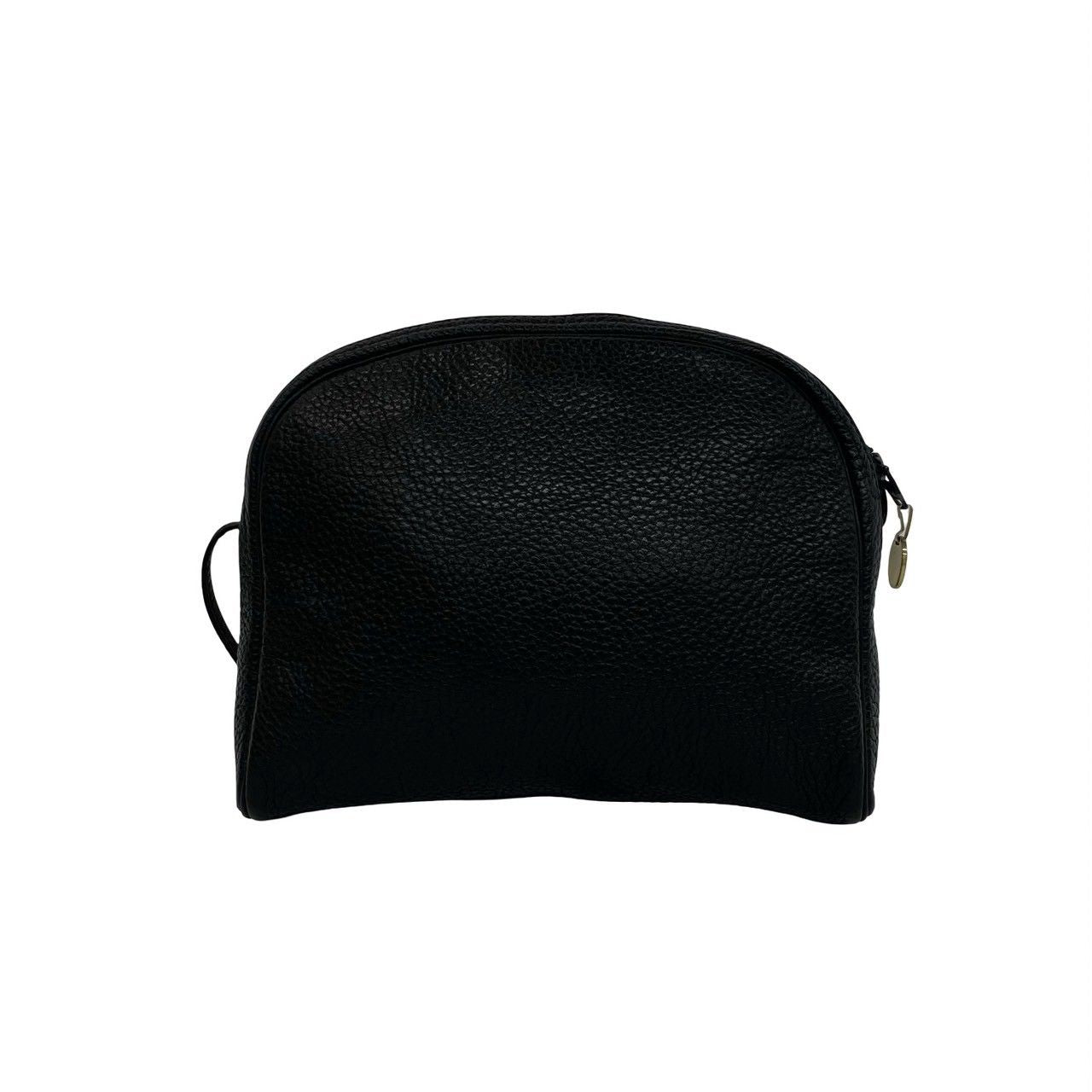 Dior Vintage CD Logo Leather Mini Shoulder Bag Pochette Black — view 3