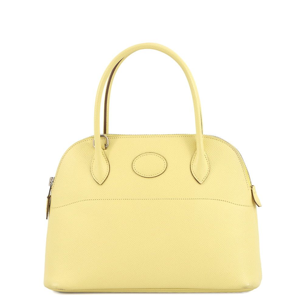 Hermes Handbag Bolide 27 Jonupsan Silver Epsom 2-Way