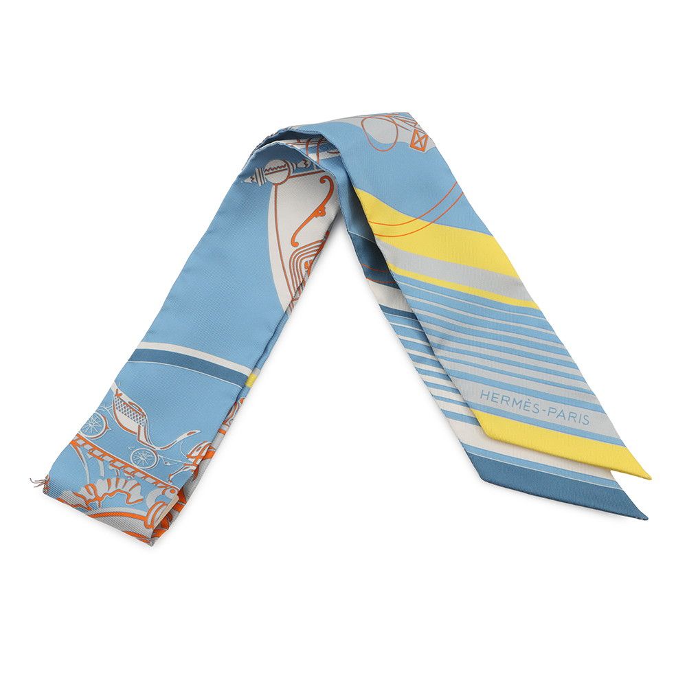 Hermes Scarf Twilly Exlibris Ex Libris Silk Twill