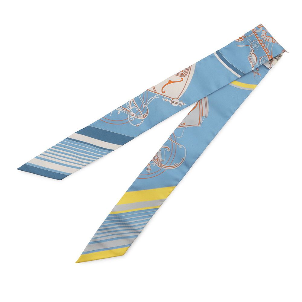Hermes Scarf Twilly Exlibris Ex Libris Silk Twill — view 2