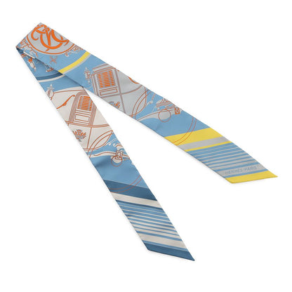 Hermes Scarf Twilly Exlibris Ex Libris Silk Twill — view 3