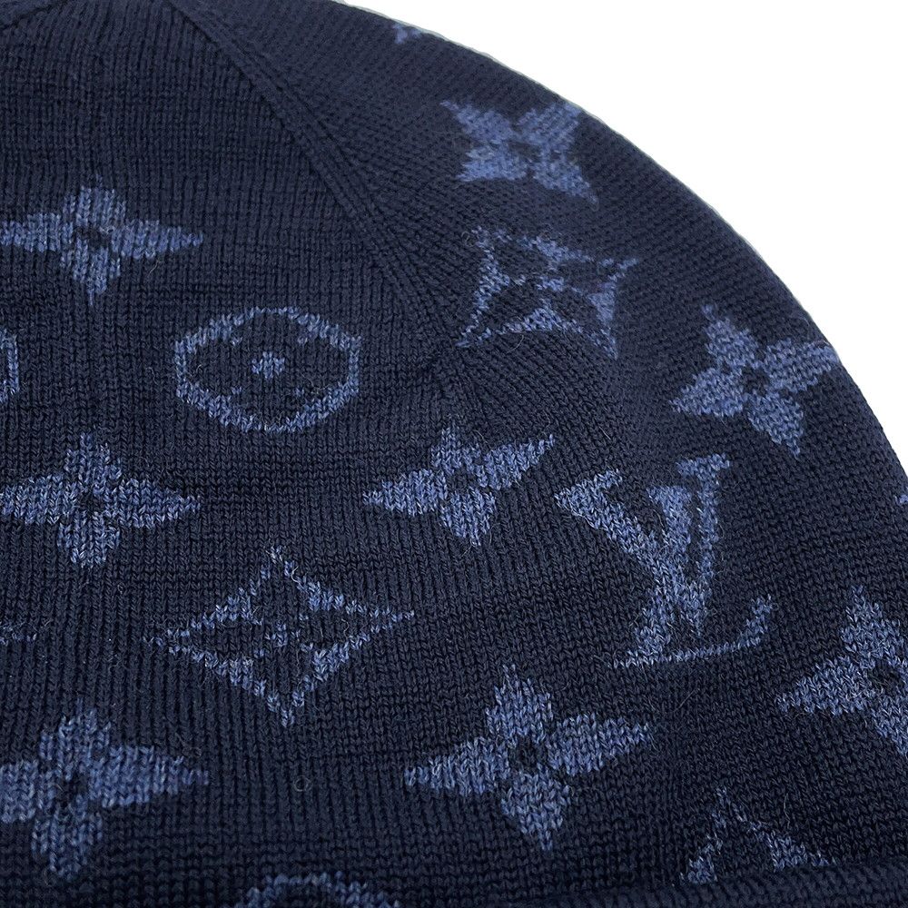 Louis Vuitton Knit Hat Bonnet LV Varsity Monogram Wool 100% — view 5