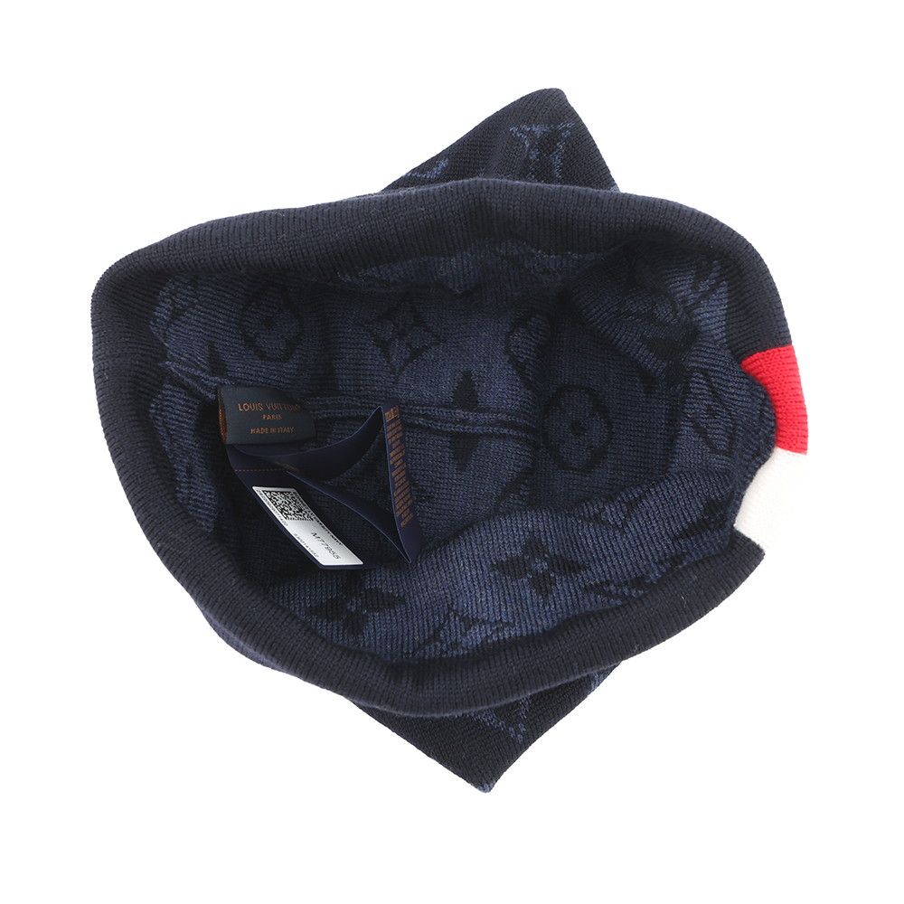 Louis Vuitton Knit Hat Bonnet LV Varsity Monogram Wool 100% — view 4