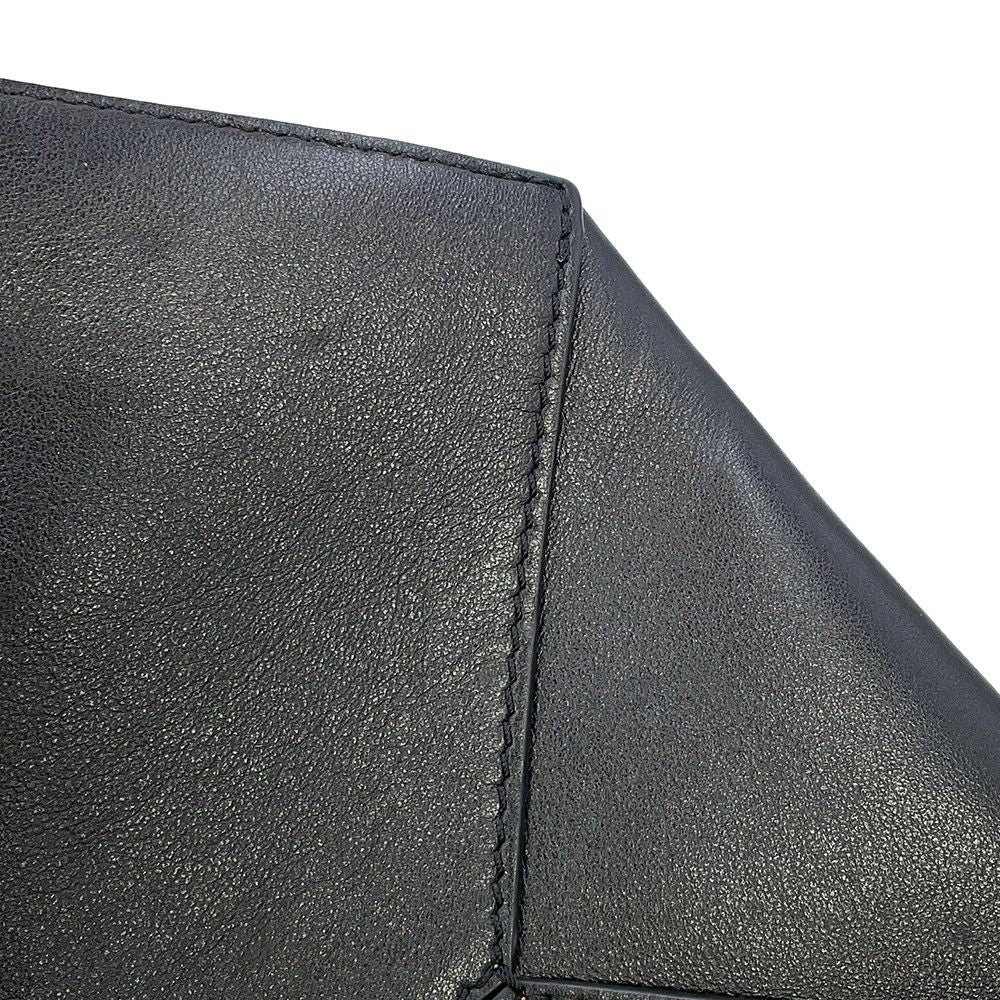 Loewe Tote Puzzle Fold Shiny Calf Leather Black — view 8