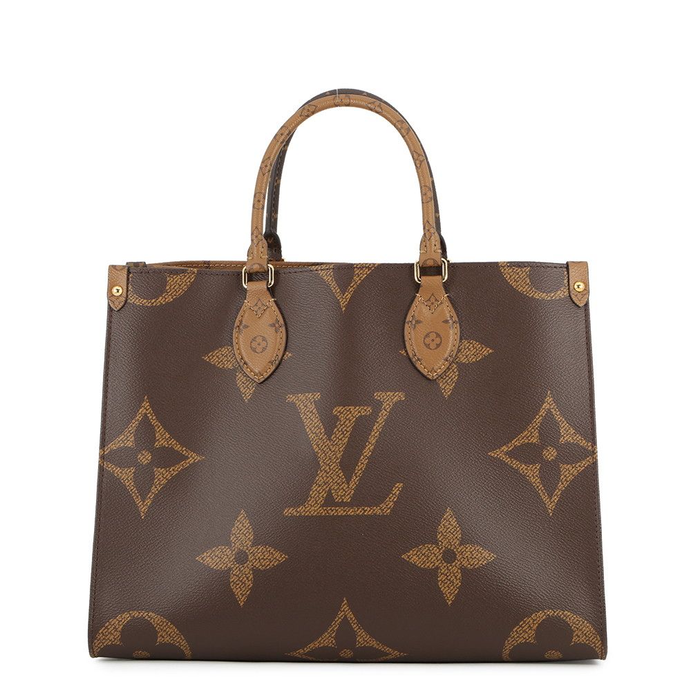 Louis Vuitton Tote Monogram Reverse Giant On The Go MM Handbag 2-Way
