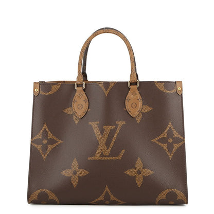 Louis Vuitton Tote Monogram Reverse Giant On The Go MM Handbag 2-Way