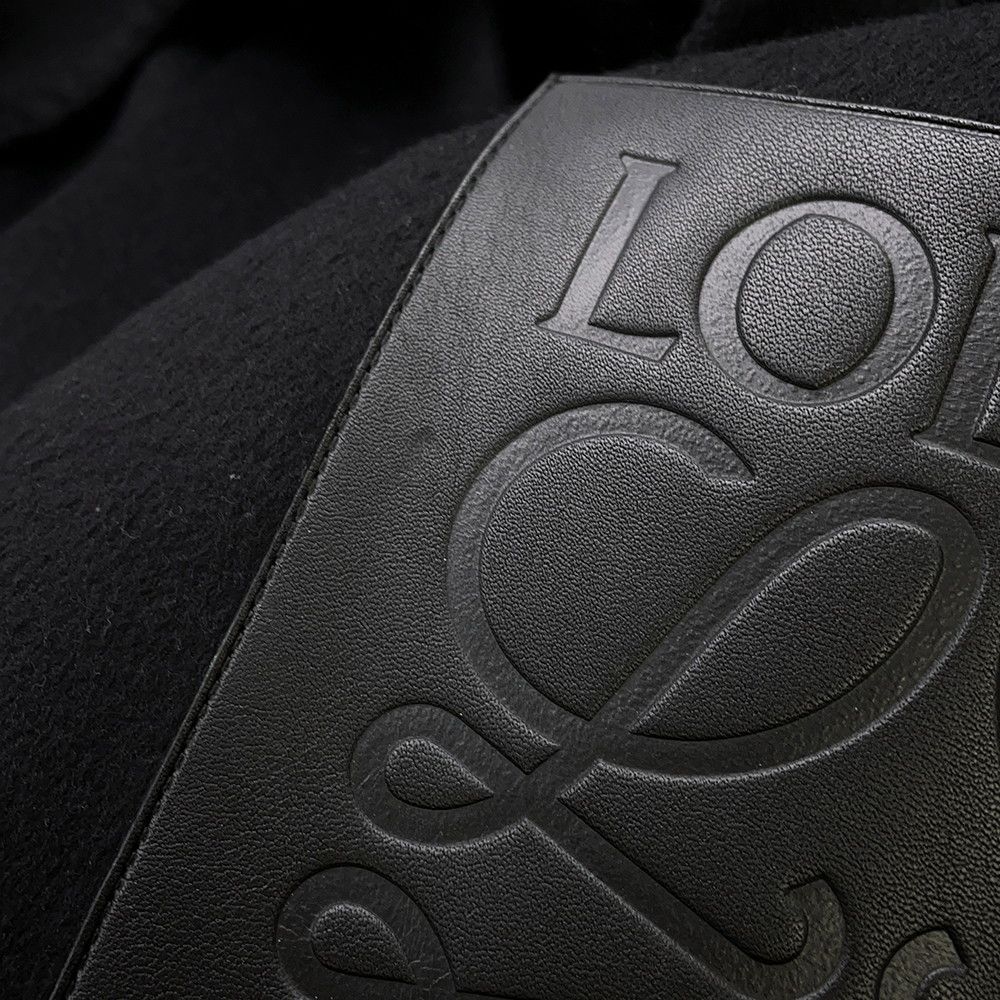 Loewe Coat Anagram Patch Cashmere Wool M Black — view 5