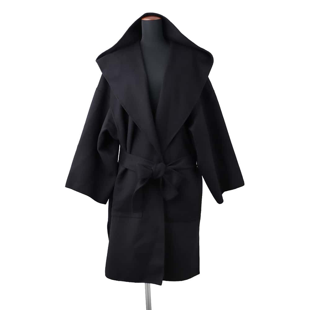 Loewe Coat Anagram Patch Cashmere Wool M Black