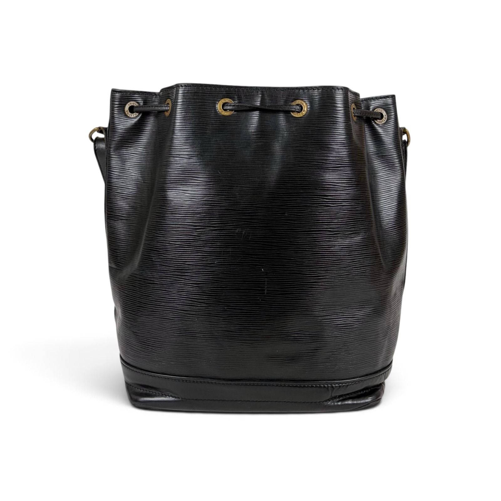 Louis Vuitton Noe Shoulder Bag Drawstring Noir Black Epi Leather — view 6