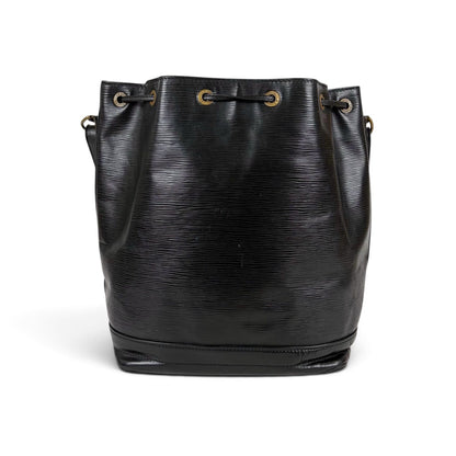 Louis Vuitton Noe Shoulder Bag Drawstring Noir Black Epi Leather — view 6