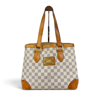 Louis Vuitton Damier Azur Leather Hampstead PM Tote Shoulder — view 2