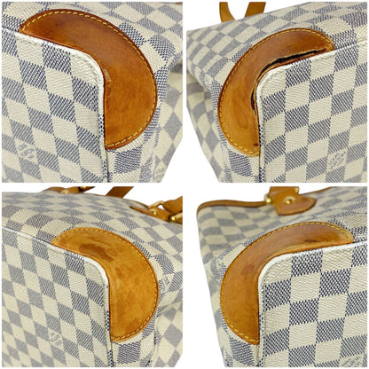 Louis Vuitton Damier Azur Leather Hampstead PM Tote Shoulder — view 6