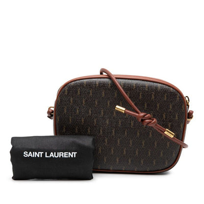 Saint Laurent le Monogram Camera Bag Crossbody Brown Leather — view 7