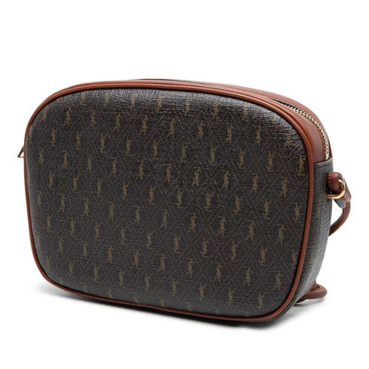 Saint Laurent le Monogram Camera Bag Crossbody Brown Leather — view 2