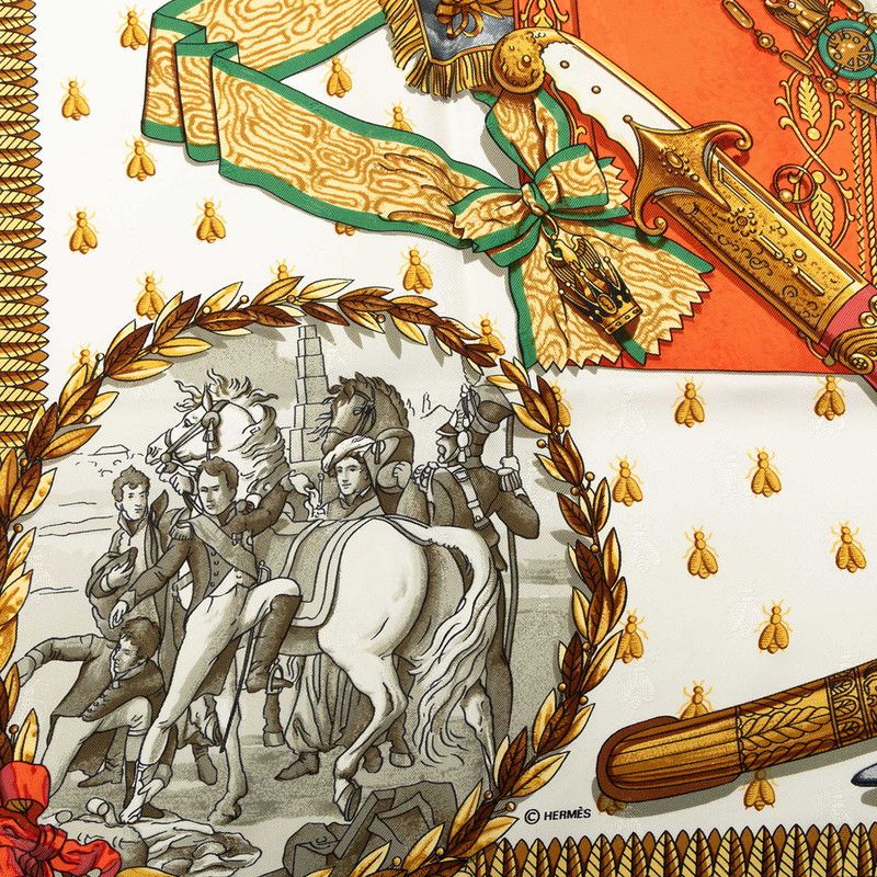 Hermes Carre 90 Napoleon Scarf Multicolor Silk — view 7