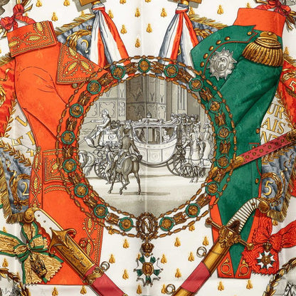 Hermes Carre 90 Napoleon Scarf Multicolor Silk — view 2