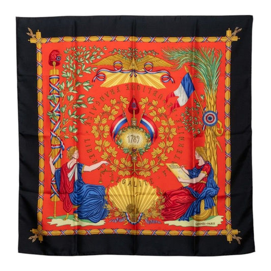 Hermes Carre 90 Liberte Egalite Fraternite Republique Francaise to Commemorate