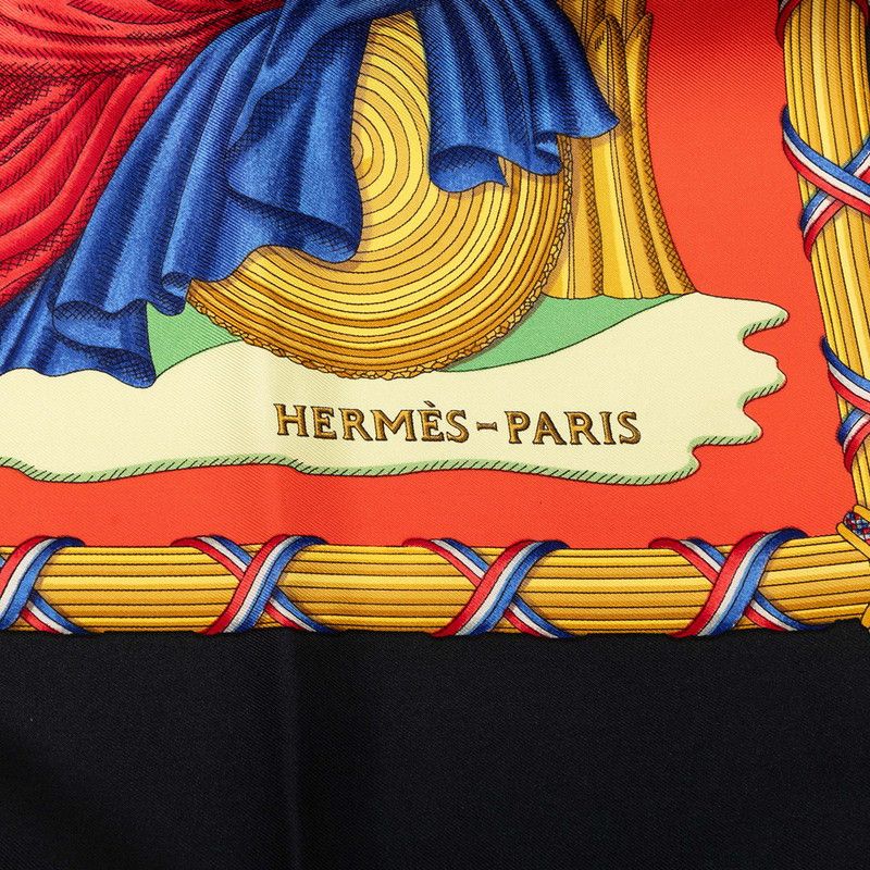 Hermes Carre 90 Liberte Egalite Fraternite Republique Francaise to Commemorate — view 3