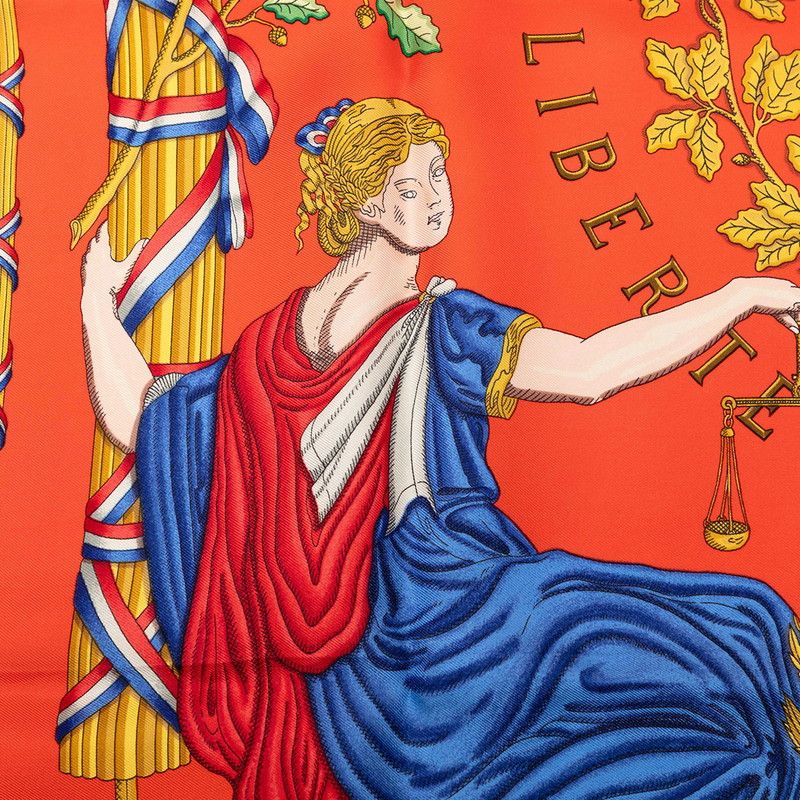Hermes Carre 90 Liberte Egalite Fraternite Republique Francaise to Commemorate — view 6