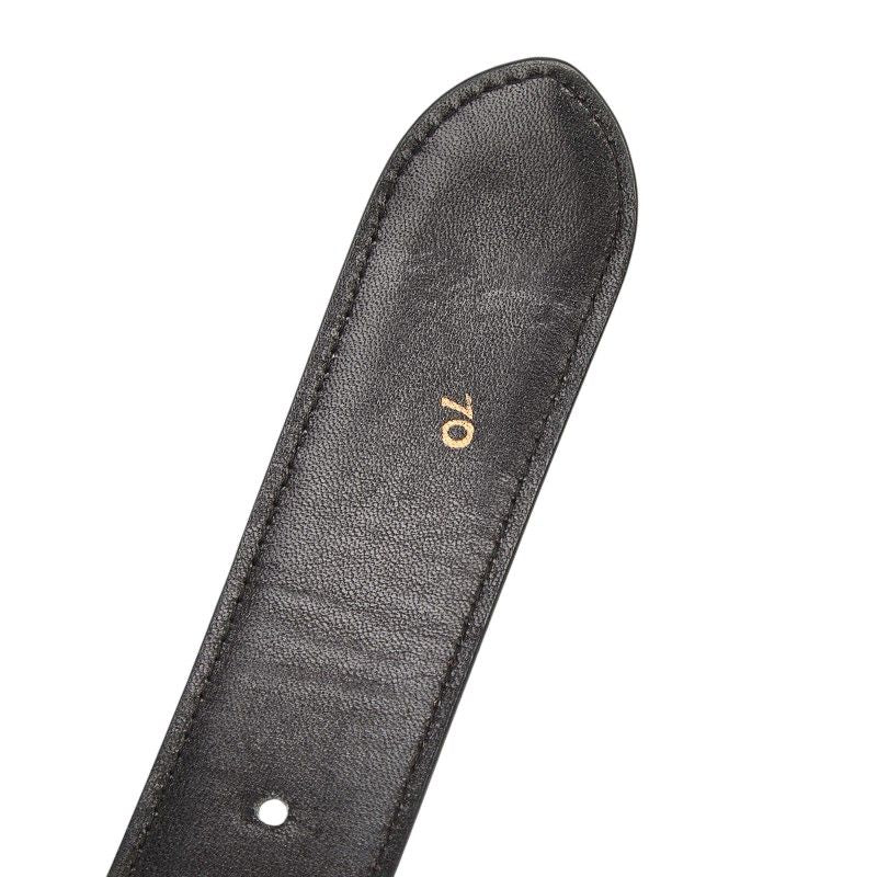 Celine Vintage Carriage Belt 70 Wine Red Bordeaux Leather — view 9
