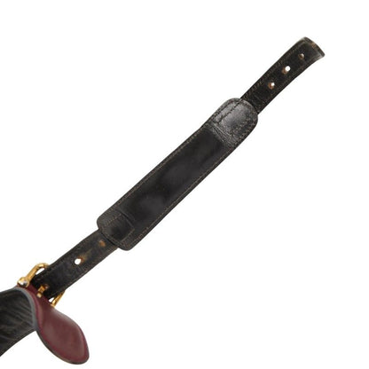 Celine Vintage Carriage Belt Wine Red Bordeaux Leather — view 6