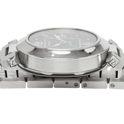 Cartier Pasha C Big Date Watch Black Silver Stainless Steel — view 4