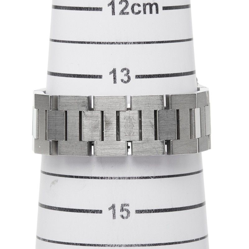 Cartier Pasha C Big Date Watch Black Silver Stainless Steel — view 7