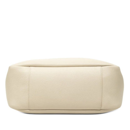Saint Laurent YSL Logo le 7 Shoulder Bag White Leather — view 3