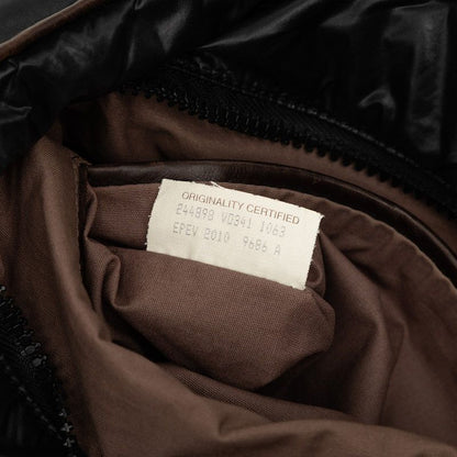 Bottega Veneta Spinnaker Tote Shoulder Bag Black Brown Nylon Leather — view 5