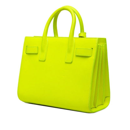 Saint Laurent Sac de Jour Nano 2-Way Shoulder Bag Yellow Leather — view 2