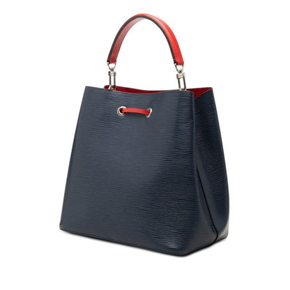 Louis Vuitton Epi Neo Noe MM 2-Way Shoulder Bag Andigo Blue Navy Red Leather — view 2