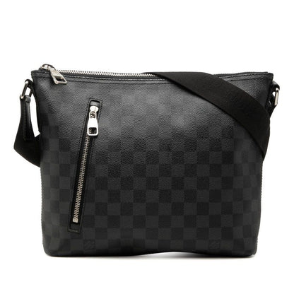 Louis Vuitton Damier Graphite Mick PM Crossbody Shoulder Bag Black Gray Leather