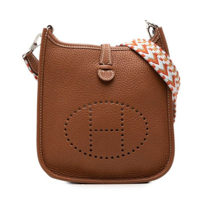 Hermes Evelyne TPM Amazon Crossbody Shoulder Bag Gold Brown Silver Taurillon