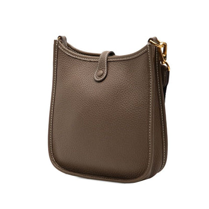 Hermes Evelyne TPM Amazon Crossbody Shoulder Bag Etoupe Gray Gold Taurillon — view 2
