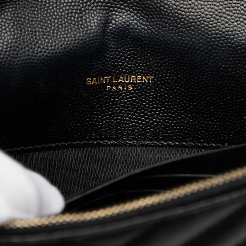 Saint Laurent Cassandra Envelope YSL Logo Crossbody Chain Wallet Shoulder — view 6