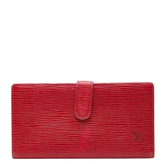 Louis Vuitton Epi Continental Viennois Wallet Castilian Red Leather