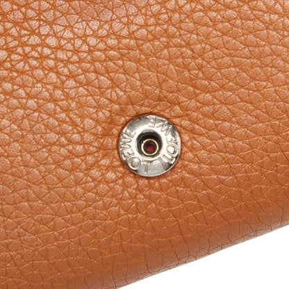 Loewe Anagram Vertical Wallet Small Trifold Brown Leather — view 6