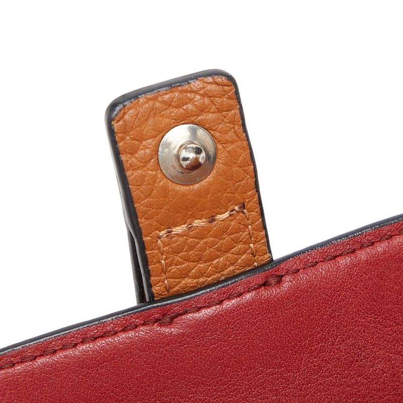 Loewe Anagram Vertical Wallet Small Trifold Brown Leather — view 7