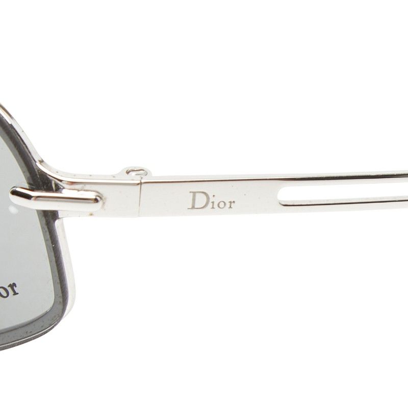 Dior Vintage Sunglasses Silver Acetate Metal Eyewear — view 5