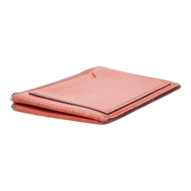 Hermes Clarice PM Coin Purse Orange Leather — view 5