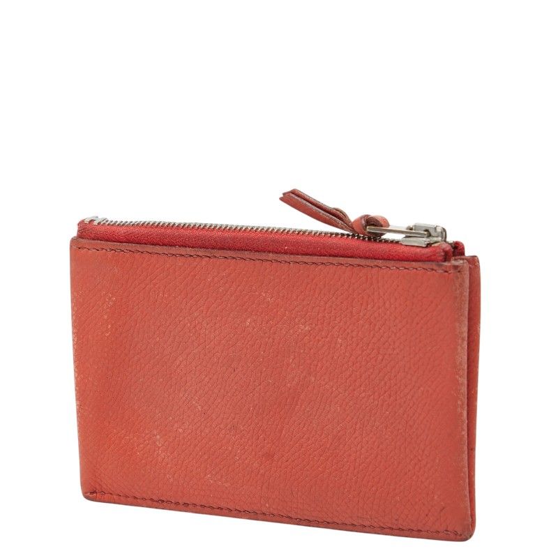 Hermes Clarice PM Coin Purse Orange Leather — view 2