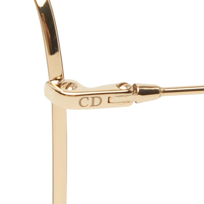 Dior Sunglasses Gold Black Acetate Plated Eyewear — view 4