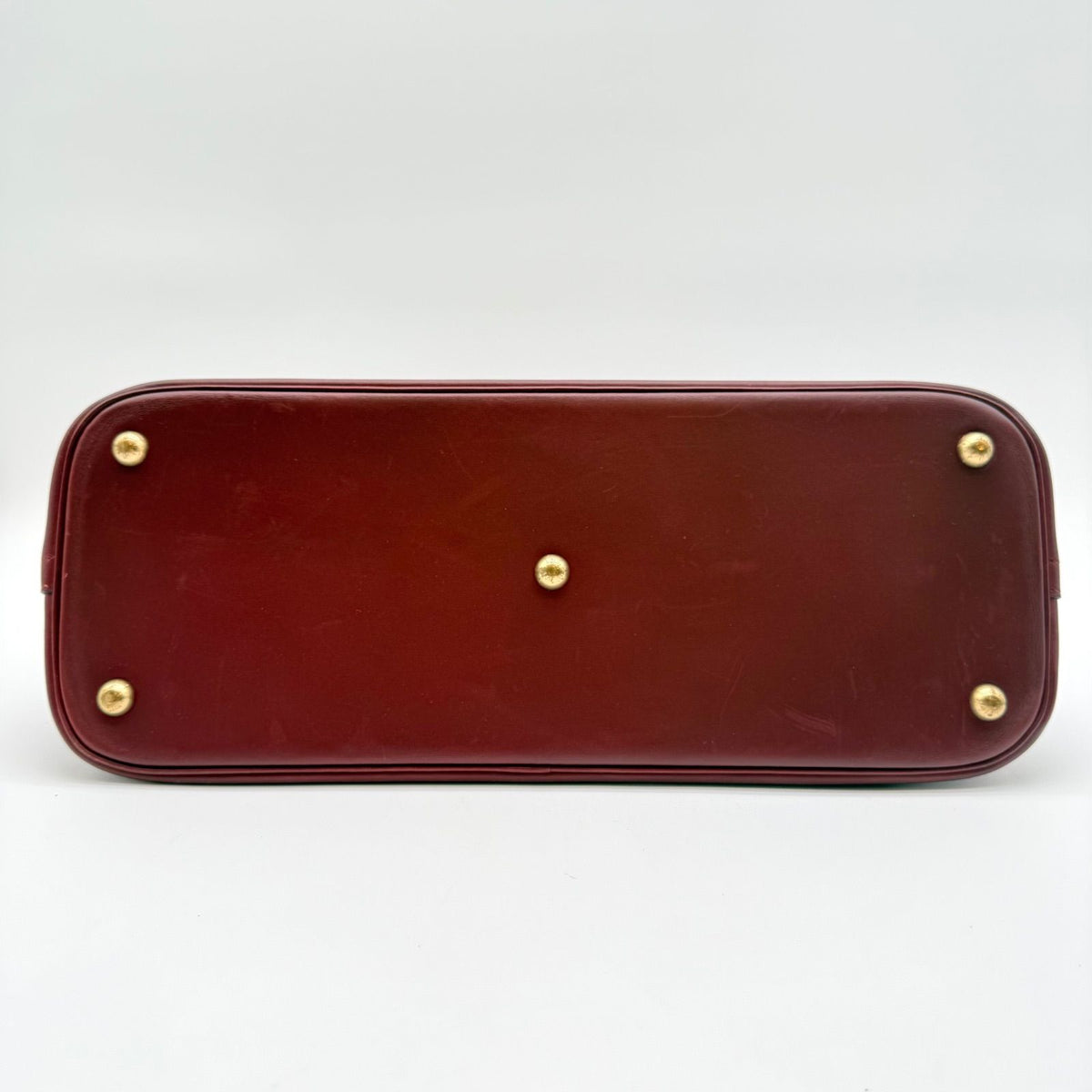 Hermes Bolide 35 Box Calf Rouge Ash Handbag — view 4