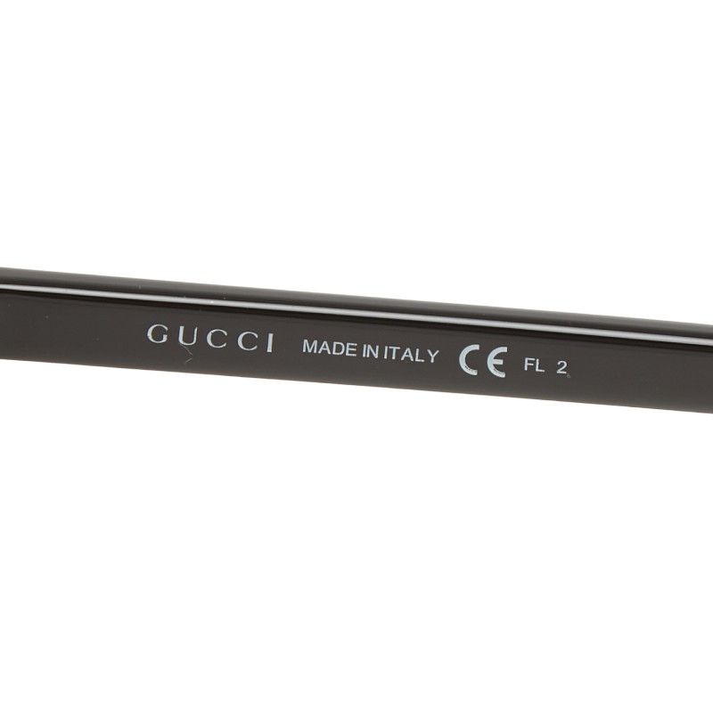 Gucci Teardrop Sunglasses Brown Black Acetate Eyewear — view 7